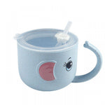 Baby Feeding Bottle Kid's Mug Silicone Straw Children
