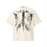 American-style Retro Street-chic Waffle-knit Loose-fit T-shirt For Couples