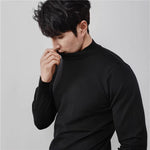 Winter New Arrival Slim-Fit Stretch Mock-Neck Knitted Sweater