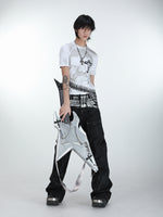 Figure-flattering Crew-neck Short-sleeve Top For Men