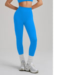 High-Elastic Seamless Knit Yoga Pants For Women, Peach Hip Lifting Workout Leggings For Training, Fitness & Running, Summer Style