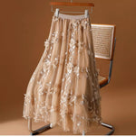 Mid-length High-waisted A-line Ultra-fairy Skirt