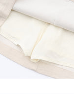 High-waisted Slimming Cotton-linen Dress For Women
