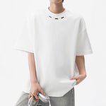 Mens Solid-Color American-Style T-Shirt