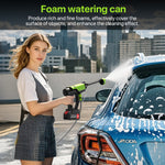 4000W Electric Pressure Washer Power Jet Washer 3626PSI Car Cleaner Gun With 2Battery