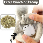 PROKEl Pet Toys, Cat Catnip Toys FlappingSquirrel, Rechargeable Touch Activated KittenToys, Lifelike Interactive Cats Toy Indoor, CatKicker Plush Toys For All Breeds Universalinteractive Toy Cat Toys