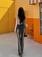 Low Waisted Elastic Slim Fit Floor Hugging Jeans