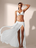 Womens Casual Beach Dress With Elastic Waistband