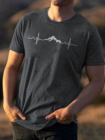 Casual Simple Printed T-shirt For Men And Women