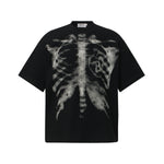American-style Retro Street-chic Waffle-knit Loose-fit T-shirt For Couples