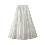 Gentle-style High-waisted Womens Long Skirt
