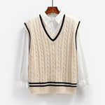 New Preppy-Style Knitted Vest For Women