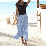 Mid-length Womens Skirt With An Elastic Waist