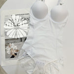 Full-zip Non-snagging Underwire-enhanced Shapewear Bodysuit