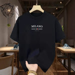 Crew-neck T-shirt Vintage Style Short Sleeves