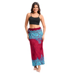 Springsummer One-piece Casual Sarong Resort-style Floral Skirt