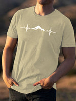 Casual Simple Printed T-shirt For Men And Women