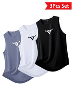 Mens Quick-Drying Sleeveless Basketball Top With American-Style Print