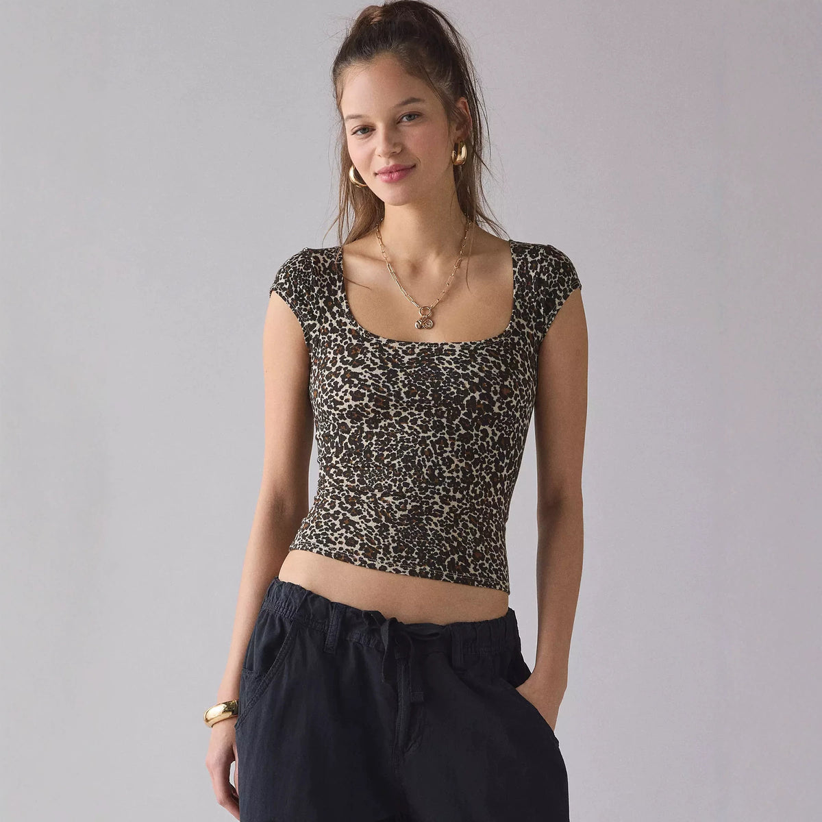 Designer-style Polka-dot Retro Square-neck Ribbed Tank Top With Straps For Women