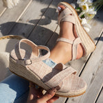 Fashionable And Casual Womens Ultra-high-heeled Sandals With Crisscross Straps