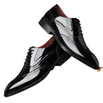 Men's British-style Business Formal Pointed-toe Lace-up Casual Shoes