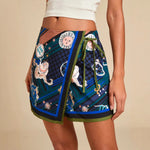 Fashionable Minimalist Casual Printed High-waisted Shorts