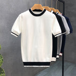 Mens Trendy Short-sleeve Or Half-sleeve Base Sweater