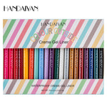 20 Color Cat Eye Makeup Waterproof Neon Colorful Liquid Eyeliner Pen Make Up Comestics Long-lasting Black Eye Liner Pencil