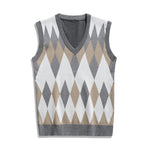 Mens Fashionable Thin V-Neck Knitted Vest