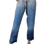 Fashionable Graffiti-style Casual Pants With A Floral Print And Loose Fit