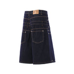 Men's Loose Straight-Leg Casual Denim Shorts With A Fake Two-Piece Design