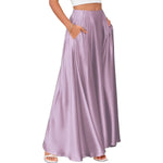Elegant High-quality Satin A-line Skirt For Women