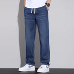 Tencel Lyocell Slim-fit Straight-leg Relaxed-fit Jeans