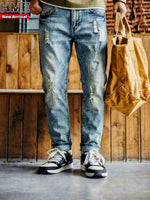Slim-fit Elastic Straight-leg Pants