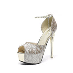 Waterproof Platform Hollow Fishmouth Sandal Woman