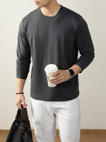 Langan Modal Cotton Long-Sleeve T-Shirt For Men