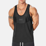 Mens Printed Breathable Loose-Fit Sports Training Vest