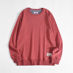 Mens Solid-color Casual Long-sleeve Hoodie