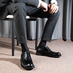 Genuine Leather Breathable Business Mens Large-Size Shoes