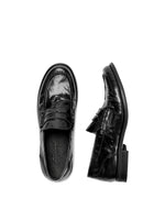 Leather Slip-on Loafers Genuine Leather Pleated Casual Shoes