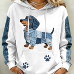 Women's Casual 3D Digital Animal Print Hoodie