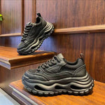 Men's New 2026 Hollow Out Platform Height Increasing Sneakers, Breathable Versatile Sports Casual Shoes, Popular Dad Shoes For Men