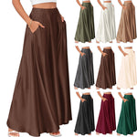 Elegant High-quality Satin A-line Skirt For Women