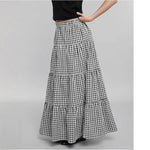 High-waisted Full-skirted A-line Long Skirt Vintage-style Midi Skirt