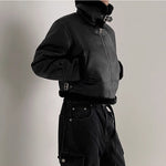 South Korea Fur Integrated Cotton Coat Loose Suede Lambswool Leather Jacket