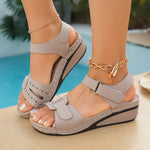 Retro Womens Sandals Stitched Espadrilles Plus Size
