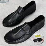 Men's Single-layer Casual Soft Soled Leather Shoes