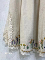 Japanese-style  Forest-inspired Fresh And Vintage Elastic-waist Design