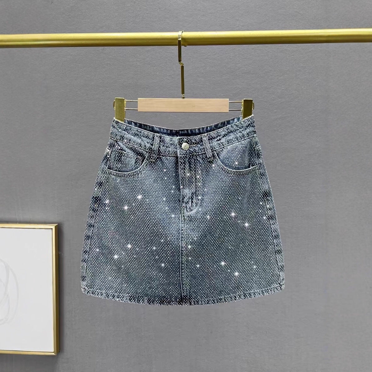 Summer Slimming Versatile Denim Skirt For Women