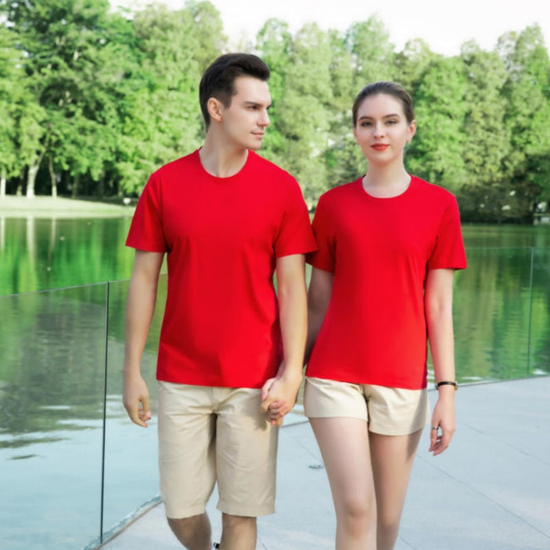 Short-sleeved Crew-neck T-shirt For Men And Women